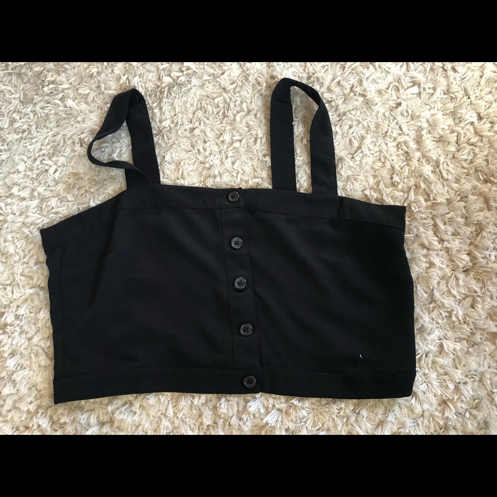 Button up bralette/crop top